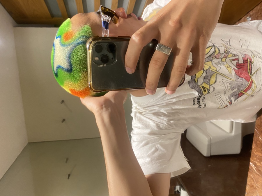 Hair look worn by Jinko Joshu